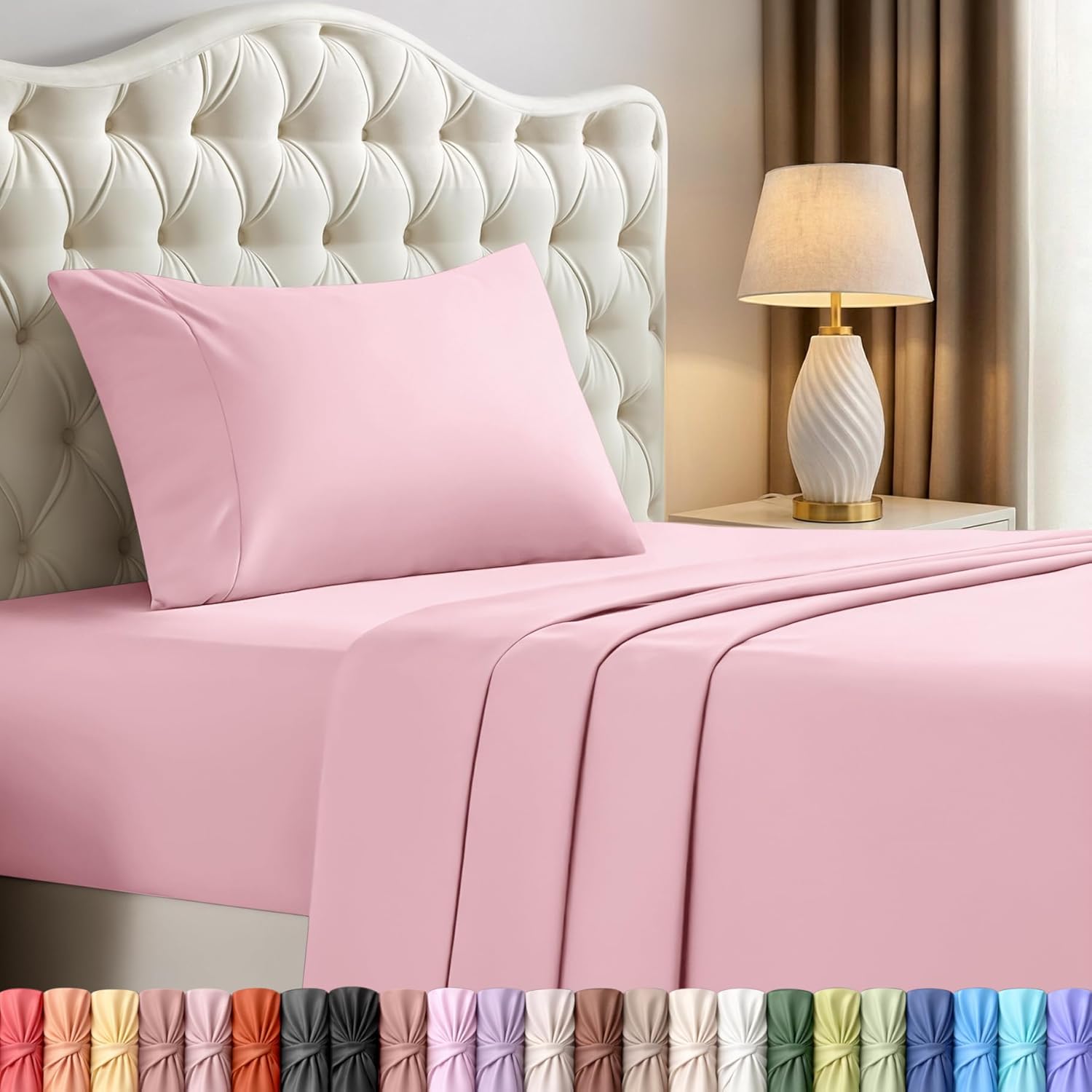 Utopiabedding Utopia Bedding Twin Sheet Set – 3 Piece Bed Sheets for Twin Size Bed, Soft and Breathable Microfiber, Includes 1 Fitted Sheet…
