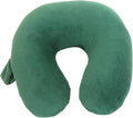 Wolf Essentials Kids Travel Neck Pillow - Cozy Soft Microfiber, Compact Design for Airplane, Car Seat, or Toddler Travel Support – Hunter…