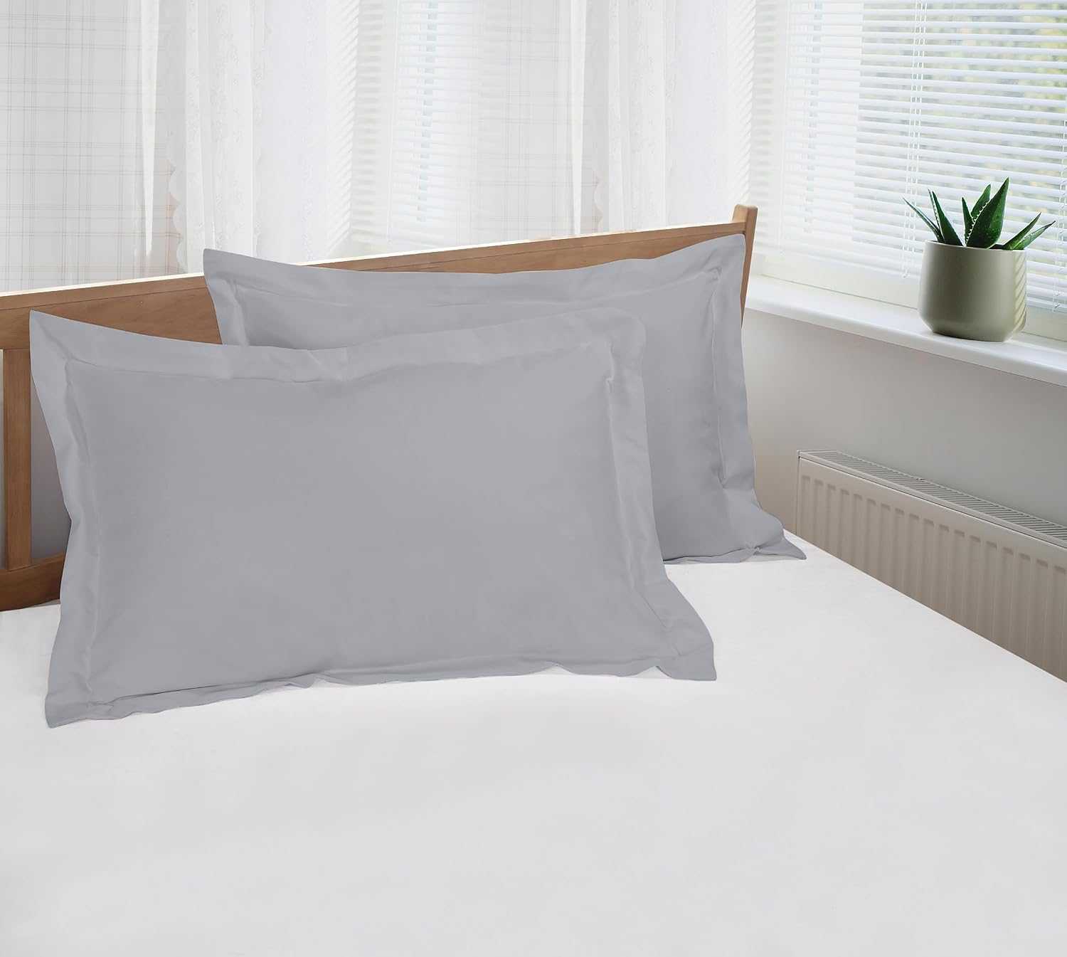 Royalelinens Royale Linens Pillow Shams 2 Pack Euro Size 26x26 Inch - Brushed 1800 Microfiber - Bed Pillow Shams, Wrinkle Resistant Super S…