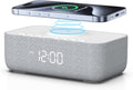 REACHER 15W Fast Wireless Charging Alarm Clock with White Noise Machine │ 20 High-Fidelity Sleep Sounds │ Gradual Wake & Unlimited Snooze…