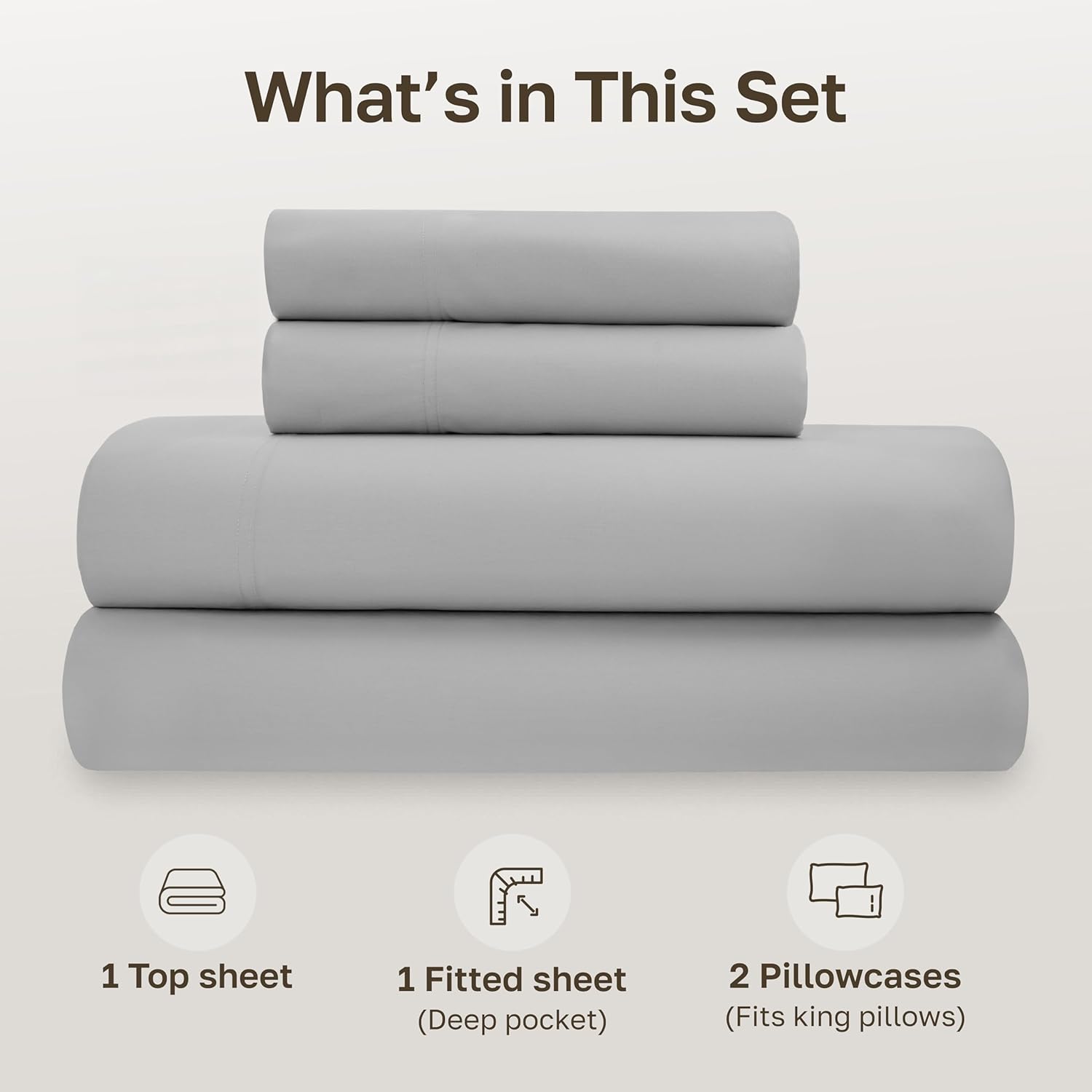 CaliforniaDesignDen California Design Den King Size Sheets Set - Soft 100% Organic Cotton, Crisp Percale Sheets with Deep Pockets, Breathab…