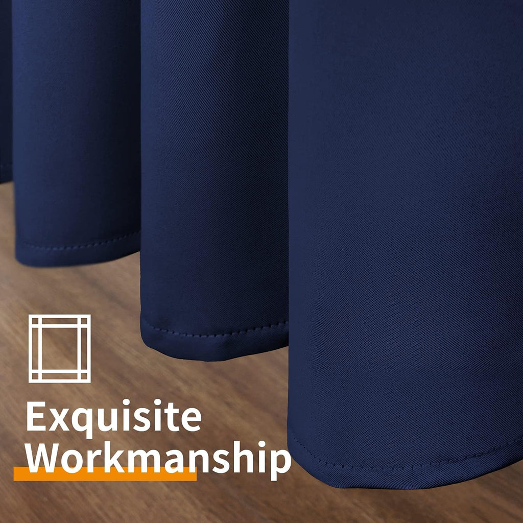 YoungsTex Short Blackout Curtains 54 Inch Length for Bedroom - Thermal Insulated Drapes with Grommet Room Darkening for Bedroom Living Room…