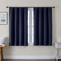 Gwine Blackout Curtains for Bedroom 45 Inch Length, Thermal Insulated Room Darkening Short Curtains, Rod Pocket Drapes for Bathroom…