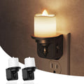 L LOHAS LED Candle Night Light, Dimmable Night Lights Plug into Wall, Dusk to Dawn Sensor, 0-100LM Flameless Candle Nightlight, Soft…
