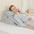 Sasttie Wedge Pillow Set for After Surgery, 2PCS Adjustable Bed Wedge Pillow Headboard with Memory Foam Neck Cushion – for Acid Reflux, Sle…