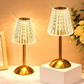 Liliful 2 Pcs Cordless Table Lamp Rechargeable Touch LED Small Gold Portable Battery Operated USB-c Desk Lamp 3 Color Dimmable for…