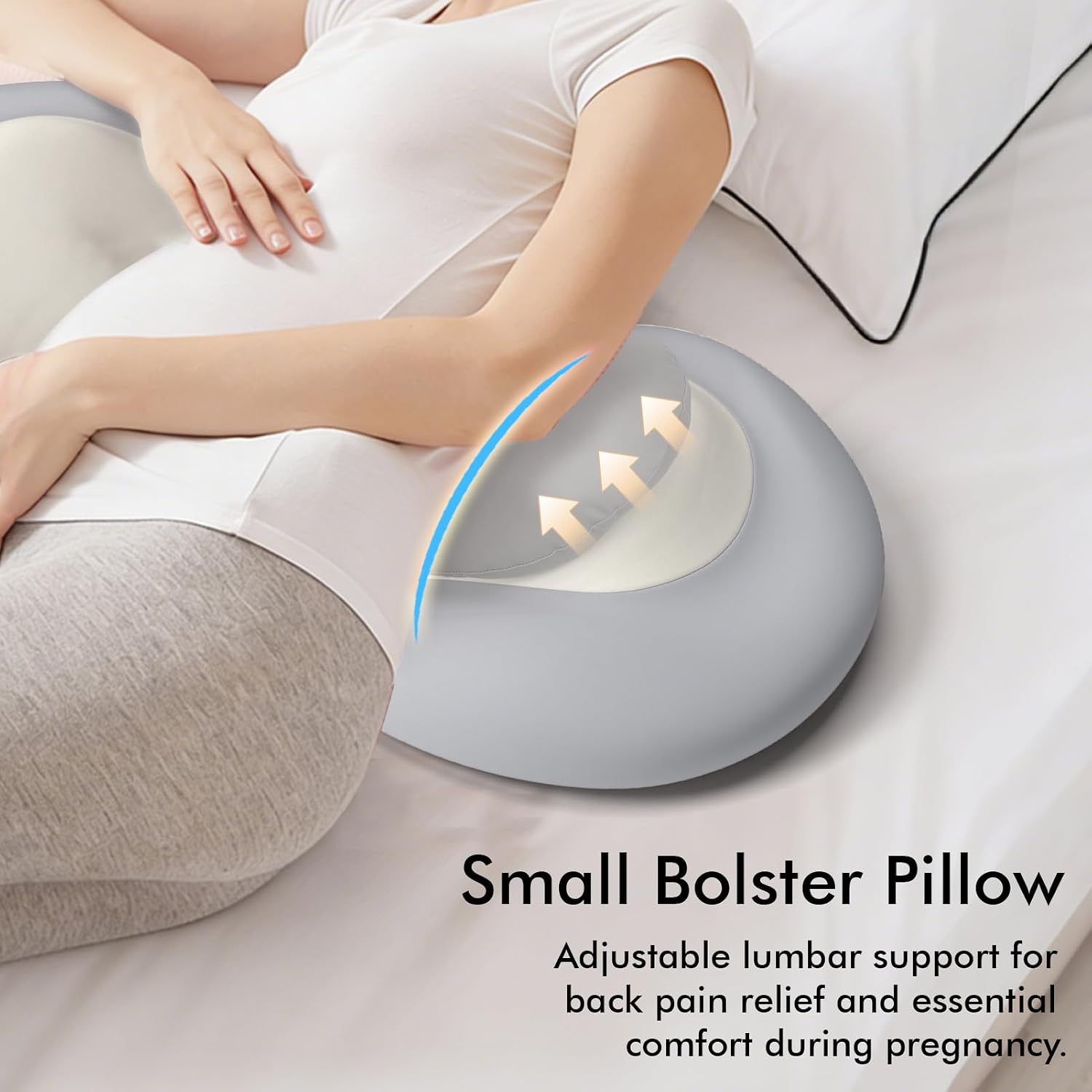 Pregnancy Pillows for Sleeping, Memory Foam W Shaped Maternity Pillow for Pregnant Women, Adjustable Travel Pregnancy Wedge Pillow with…