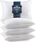 Utopiabedding Utopia Bedding Bed Pillows Queen Size Set of 4 (White), Down Alternative Pillows for Sleeping, Cooling Hotel Quality Pillow S…