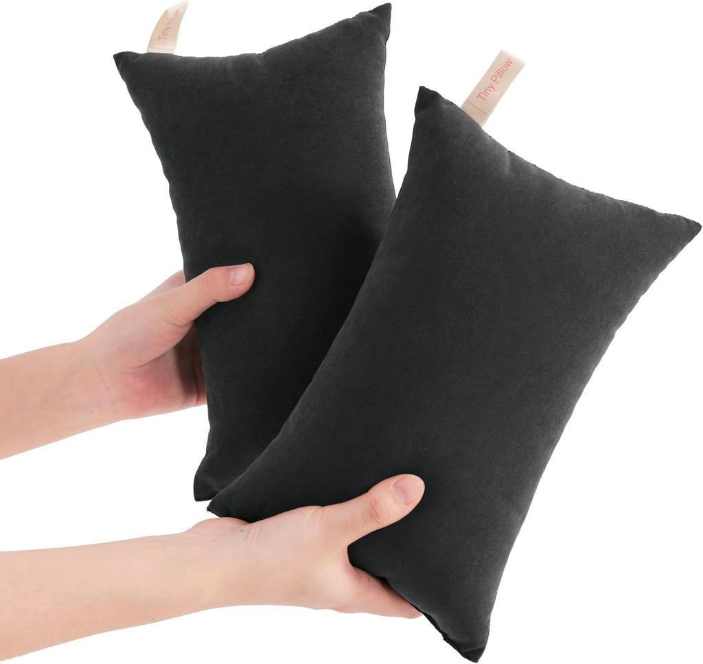 Ntbay Tiny Pillows, Down Alternative 7"x11" Microfiber Mini Pillow for Travel, Pets, Soft Machine Washable Small Pillows for Neck, Wrist, L…