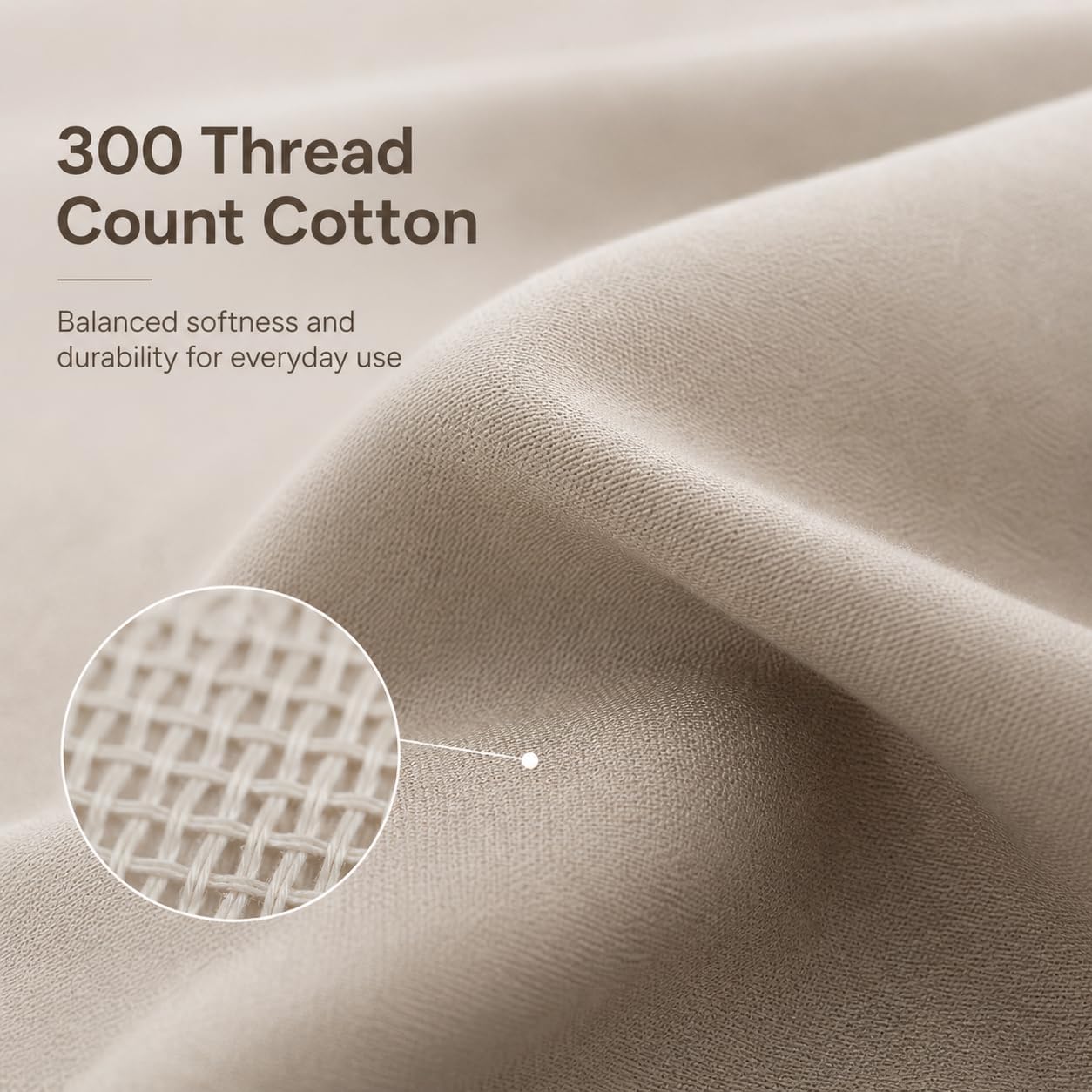 Evolive 100% Cotton Body Pillow Cover 21"x54", 300 Thread Count Soft Breathable Pillowcase with Hidden Zipper, Smooth Durable Replacement C…