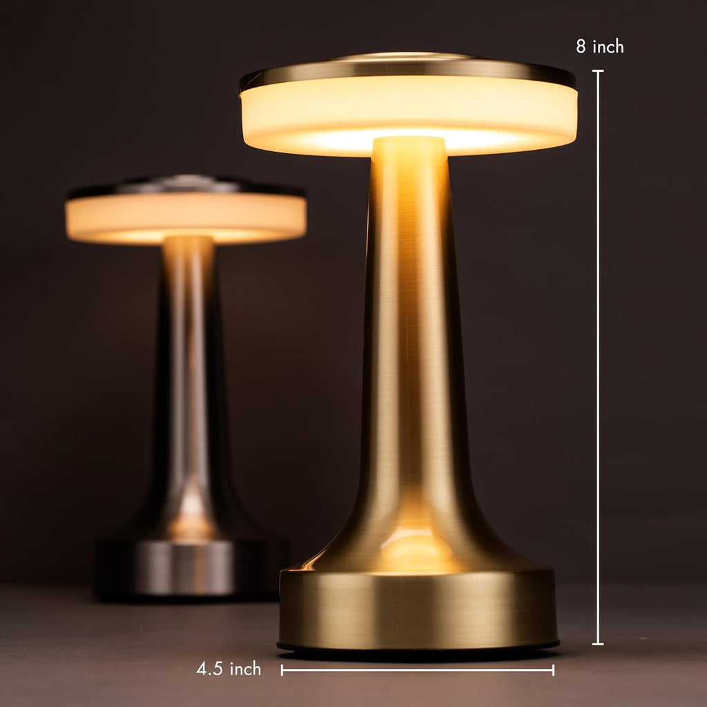 O’Bright Portable LED Table Lamp with Touch Sensor, 3-Levels Brightness, Rechargeable Battery Up to 48 Hours Usage, Night Light for Kids…