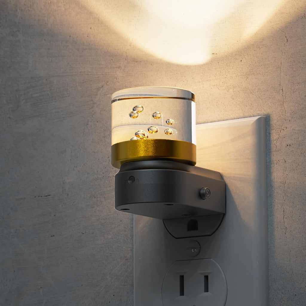 L LOHAS LED Night Light, Night Lights Plug into Wall, 3000K Soft Light LED NightLights, Built in Dusk to Dawn Sensor Bubble Wall Light…