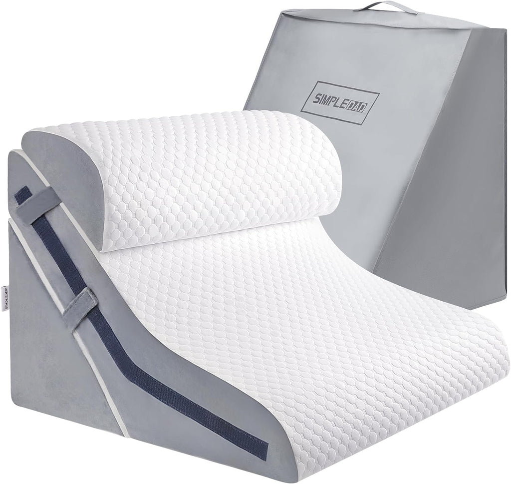 Simpledad Wedge Pillow for Sleeping, Orthopedic Bed Wedge Pillow Set, 15-in-1 Adjustable Memory Foam Wedge Pillow Post Surgery, 9 &16 & 20…
