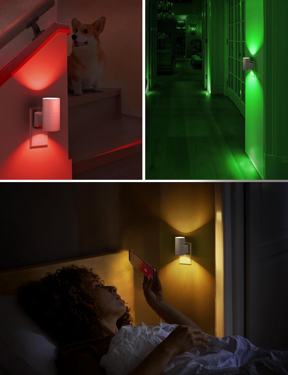 L LOHAS LED Night Light, Night Lights Plug into Wall, Color Changing Nightlight RGB with Light Sensor, Home Decor for Gifts Holiday…