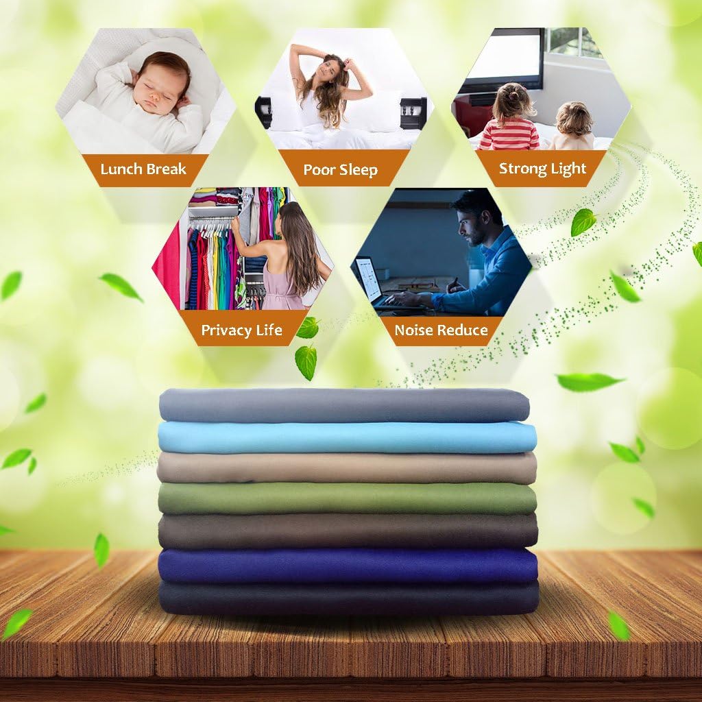 NICETOWN Blackout Curtain Panels for Kids Room, Energy Smart Thermal Insulated Solid Grommet Top Blackout Draperies/Drapes (2 Panels…