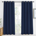 NICETOWN Blackout Curtain Panel, Navy Blue, 55 inches Wide by 86 inches Long, 1 PC, Light Blocking Room Darkening Drape/Drapery for…