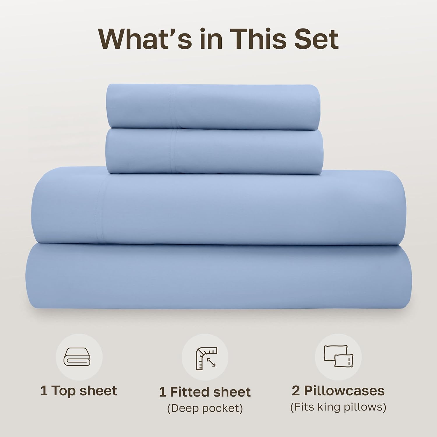 CaliforniaDesignDen California Design Den California King Sheet Sets - Soft 100% Organic Cotton Sheets, Crisp and Cool Percale, Deep Pocket…
