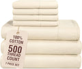 Casa Platino 100% Cotton Split King Sheet Set - 500 TC, 7 Pcs - Soft & Comfy Luxury Hotel Split King Bed Sheet Set for Adjustable Beds…