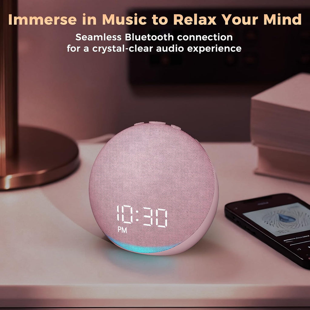 Acedeck Sound Machine Alarm Clock for Bedroom: 25 Natural Sleep Sounds - White Noise Machine for Adults Kids Baby - Gentle Wake Up Alarm wi…
