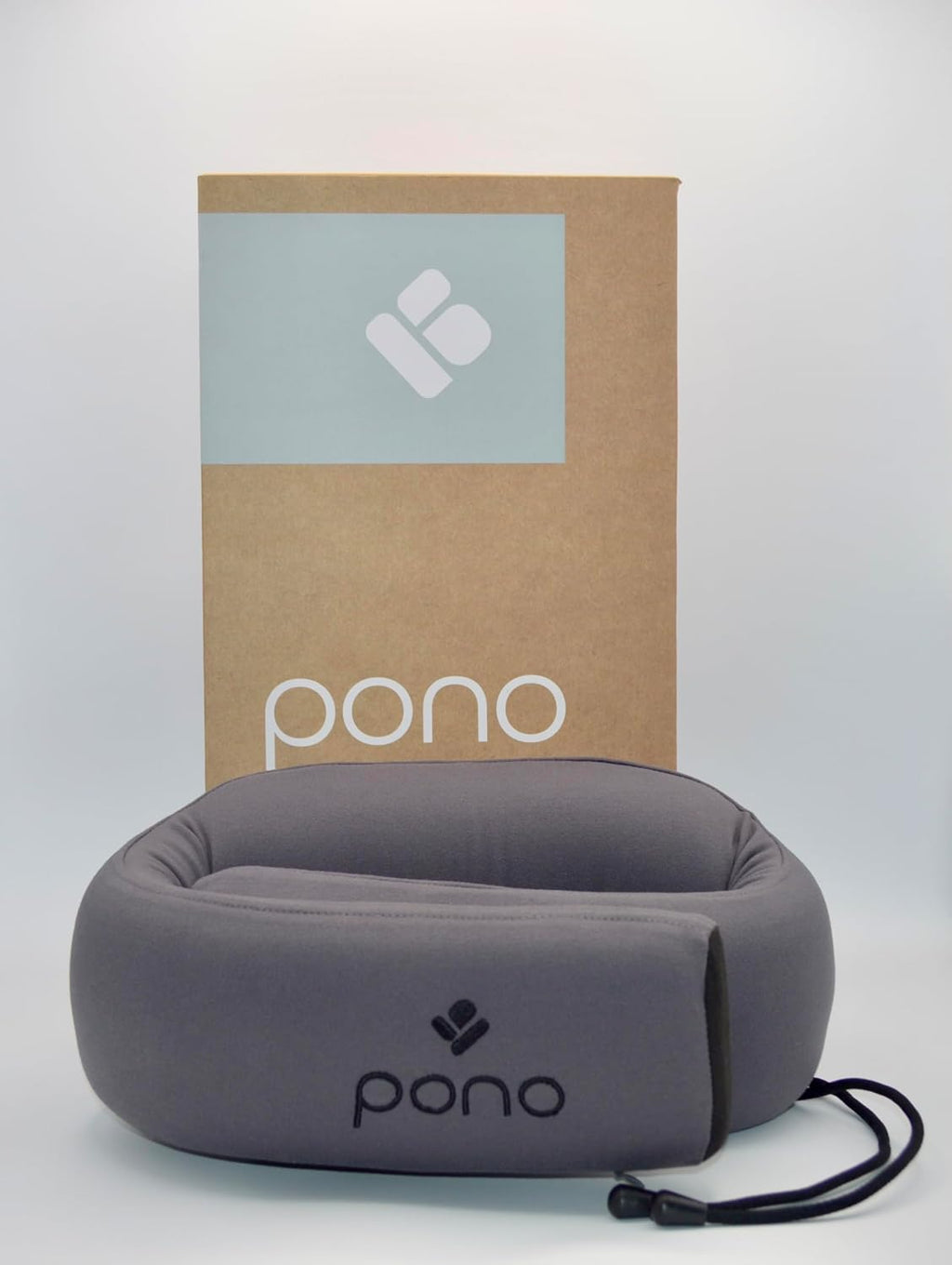 Pono Neck Cradle Travel Pillow (Patented): Memory Foam, Ergonomic 360° Adjustable Support, Prevents Head Nods. Infinity Shape Fits All…