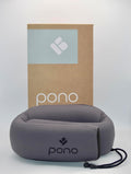 Pono Neck Cradle Travel Pillow (Patented): Memory Foam, Ergonomic 360° Adjustable Support, Prevents Head Nods. Infinity Shape Fits All…