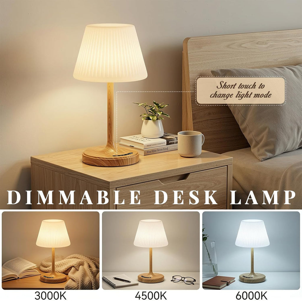 Audles Shower Lamp Waterproof Bathroom Lamp for Inside Shower Bathtub, Rechargeable Cordless Table Lamp with 4000mah Battery, Touch Dimmabl…