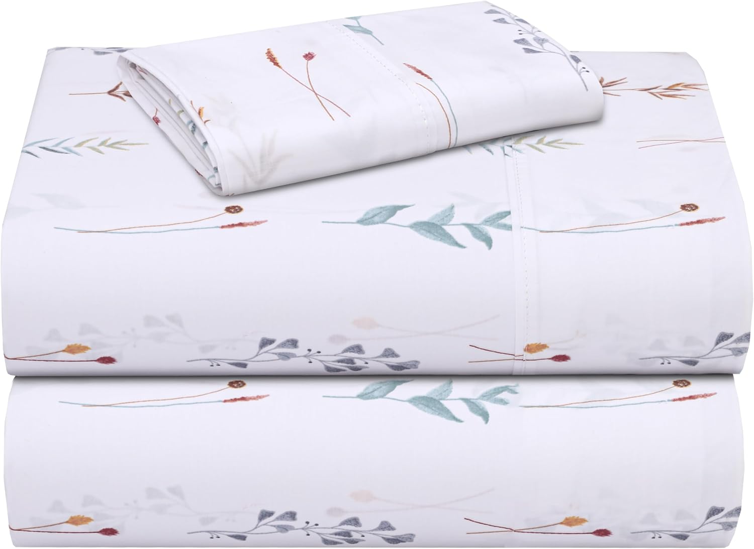 Zoyer 100% Cotton Sheets – Twin Size Percale Bedding, Cooling & Breathable, Durable with a Crisp, Soft & Comfortable Feel, 16" Deep Pocket,…