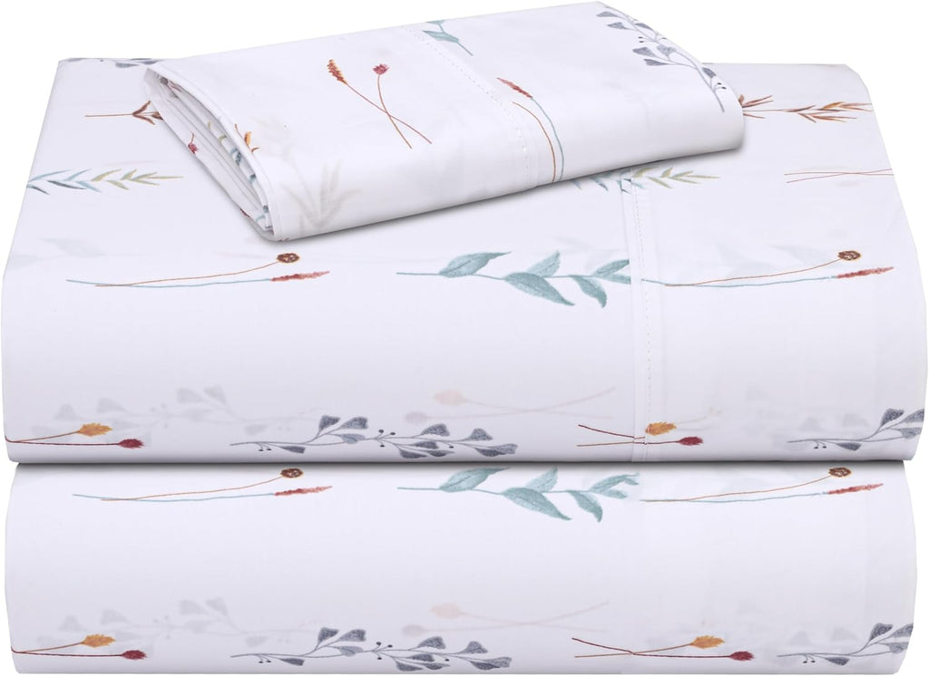 Zoyer 100% Cotton Sheets – Twin XL Size Percale Bedding, Cooling & Breathable, Durable with a Crisp, Soft & Comfortable Feel, 16" Deep Pock…