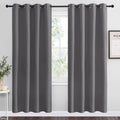 Nicetown Blackout Curtains Panels for Bedroom - 3 Pass Microfiber Noise Reducing Thermal Insulated Solid Ring Top Blackout Window Drapes (2…