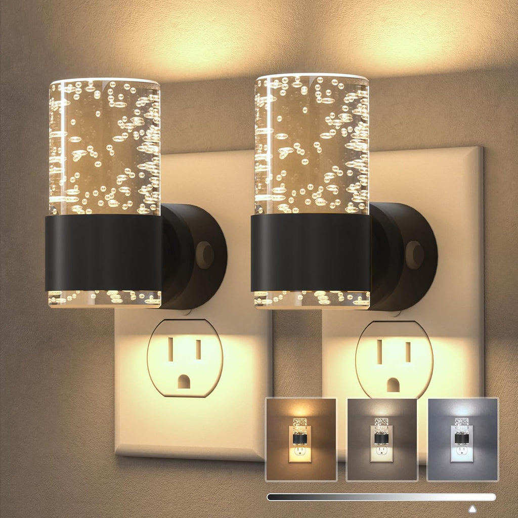 VOLISUN Night Lights Plug into Wall, Dimmable LED Night Light 3 CCT & 5 Brightness Levels, Acrylic Bubble Nightlight with Dusk to Dawn…