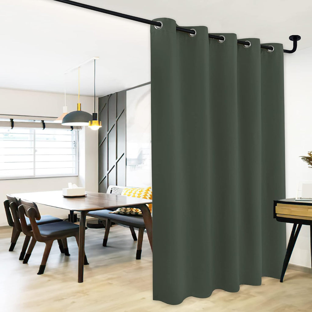 NICETOWN Dark Mallard Bedroom Blackout Curtain Panel, 1 Panel, 70 x 84 inch, Privacy Window Thermal Insulated Blackout Drape/Drapery for…