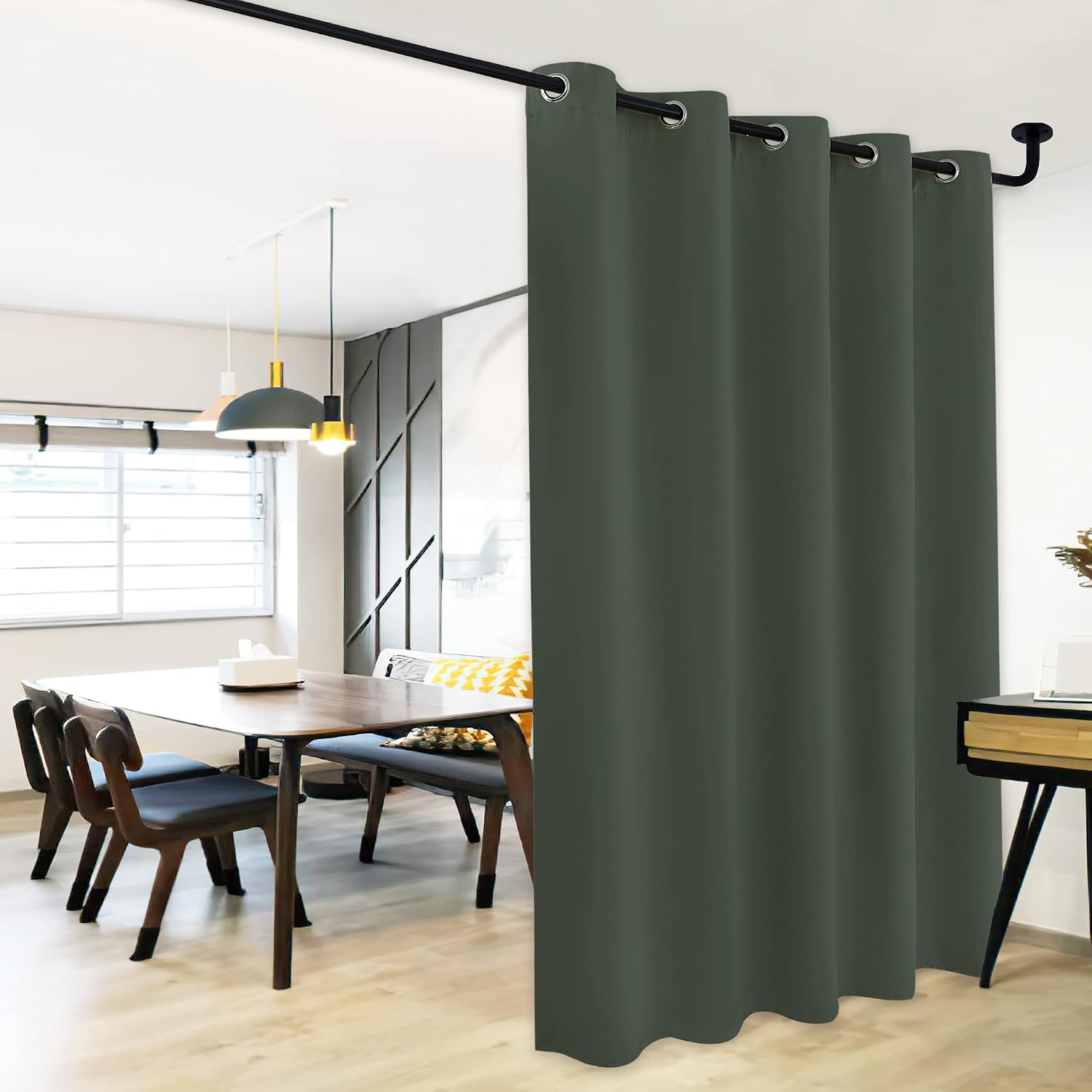 NICETOWN Dark Mallard Bedroom Blackout Curtain Panel, 1 Panel, 70 x 84 inch, Privacy Window Thermal Insulated Blackout Drape/Drapery for…