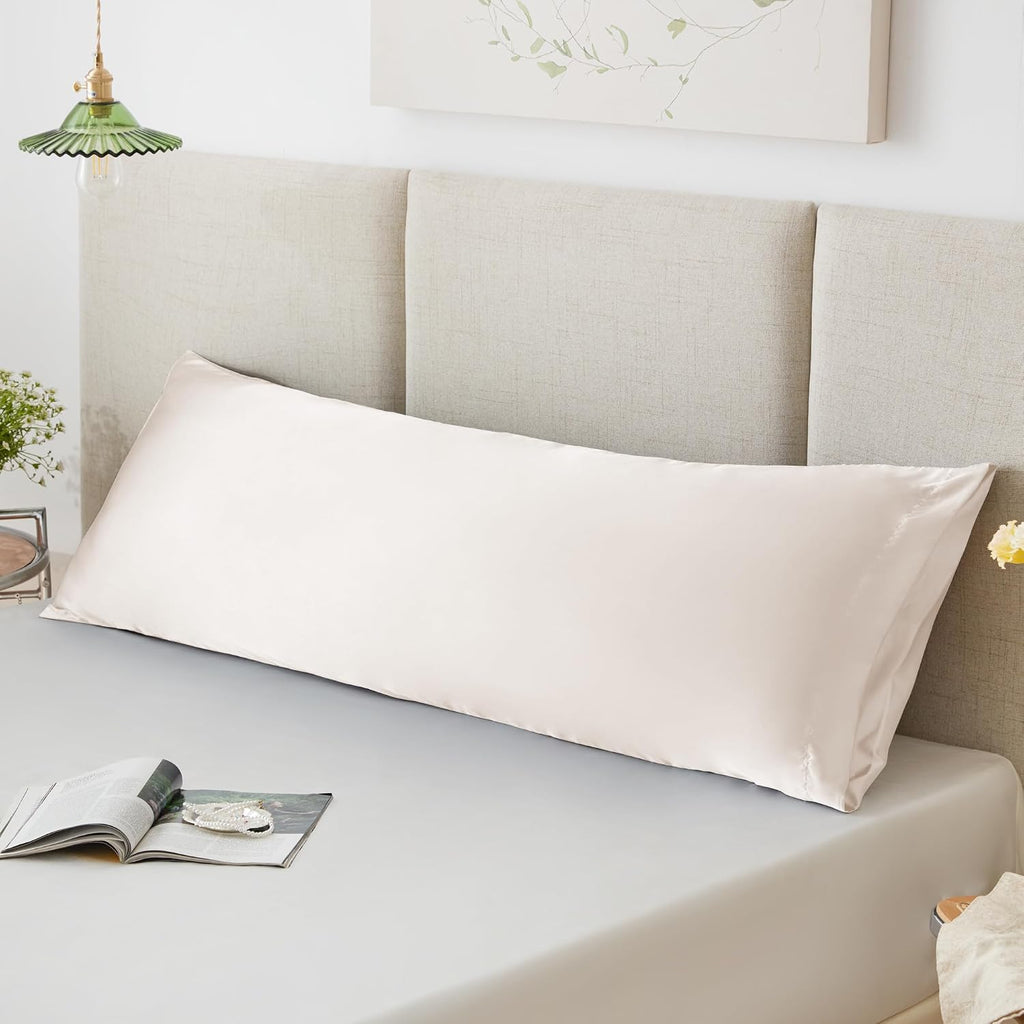Lovescabin Love's cabin Satin Body Pillowcase 20x54, Cooling Pillow Cover for Hair and Skin, Silky Smooth with Envelope Closure, Similar to…