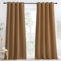 NICETOWN Gold Brown Curtain 96 inch Long, 1 Panel, W55 x L96, Grommet Blackout Thermal Insulated Room Darkening Sound Reducing Window…