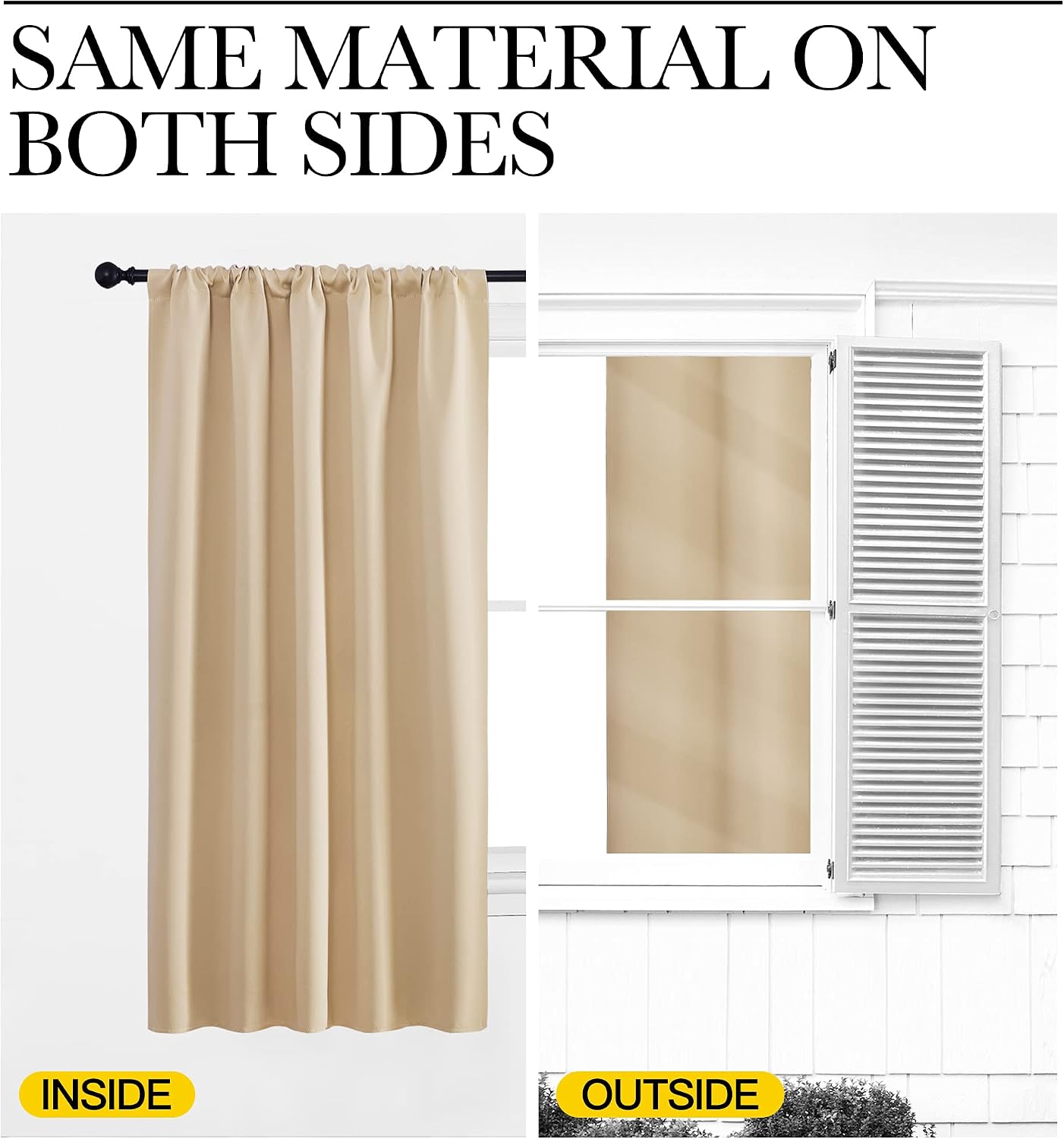 NICETOWN Blackout Room Darkening Curtains - Home Decoration Light & Noise Reducing Thermal Insulated Window Draperies with Rod Pocket Top…