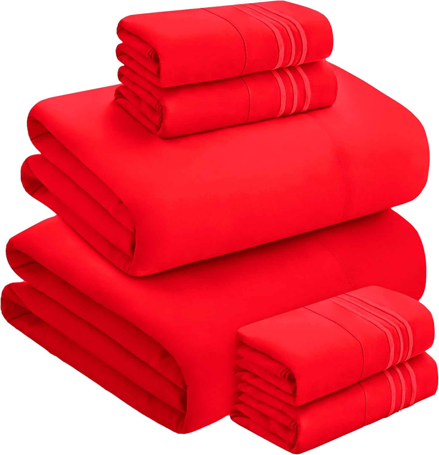 MocassiLuxuryBedding Mocassi Luxury 6-Piece Sheet Set, Ultra Soft 1800 Hotel Quality Microfiber Sheet Set, Fits Mattresses Up to 18 to 24 I…