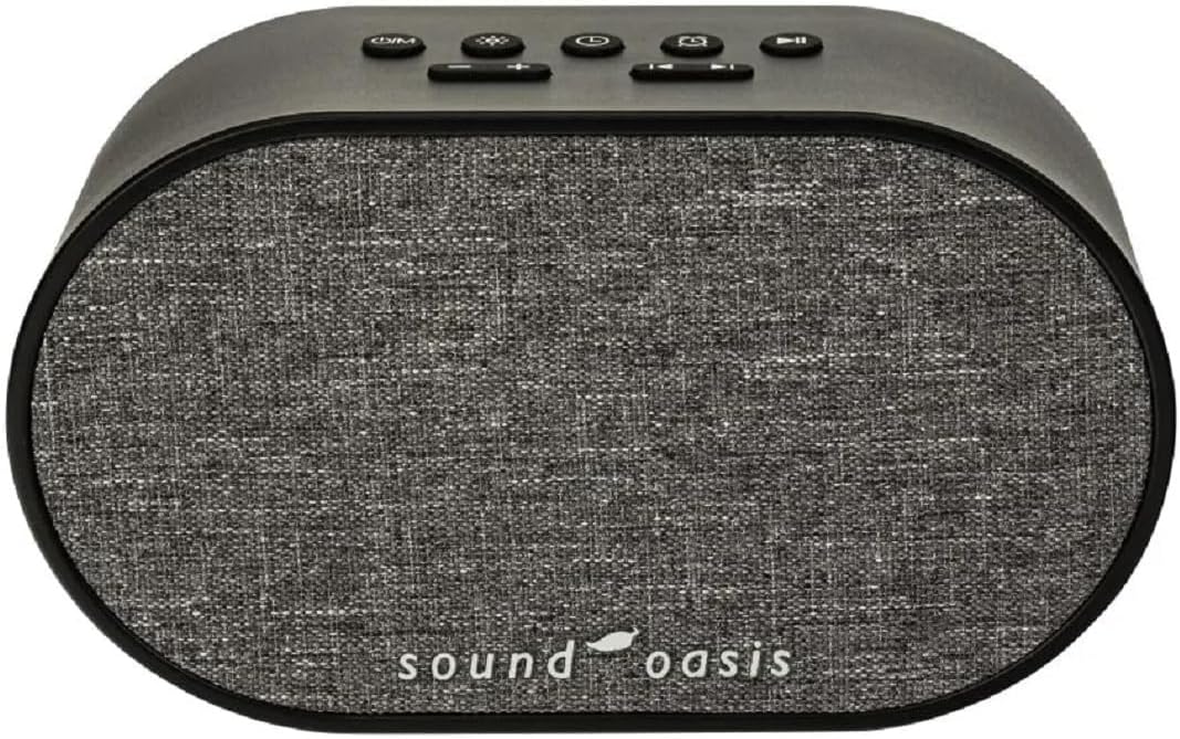 SoundOasis Sound Oasis® Bluetooth® Sleep Sound relaxation System® Alarm Clock - Sleep Better, Manage and Mask Tinnitus, 30 Built-in…