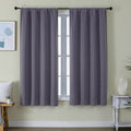 Simplebrand Ava Greyish Purple Blackout Curtains for Bedroom 63 Inch Length 2 Panels Set, Privacy Thermal Insulated Rod Pocket Door Window…