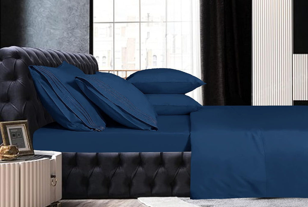 MocassiLuxuryBedding Mocassi Queen Sheet Set - Luxury Hotel 1800 Premier Bedding Sheets & Pillowcases - Ultra Soft Breathable & Cooling Bed…