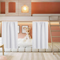Rybhome RYB HOME Half Curtain Tiers 36 inch Length, Rod Pocket Summer Heat Blocking Thermal Insulated Short Curtains for Small Window, Widt…