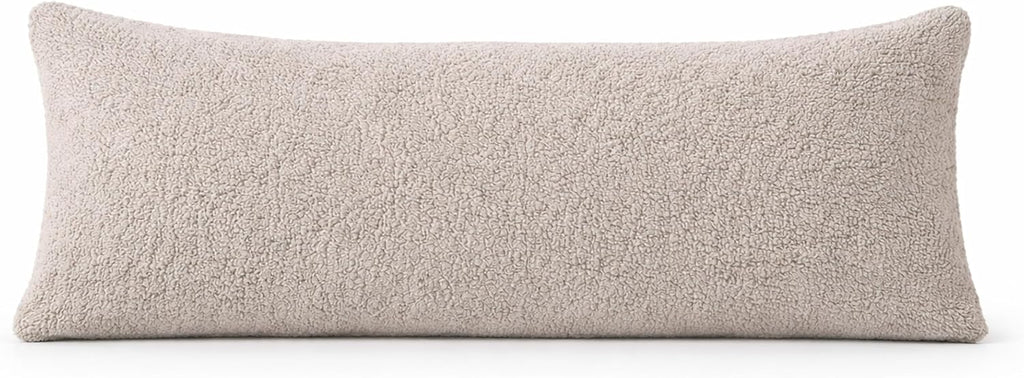 Reafort Sherpa Body Pillow Cover 21" x 54", Plush Fleece Long Body Pillowcase with Zipper Closure, Ultra Soft Fluffy Cozy Decorative…