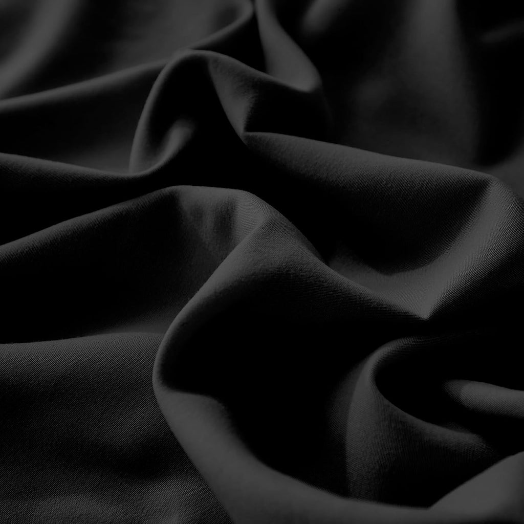 Merryword Black Pillow Shams Standard Pillowcases 20x26inch Black Ruffle Cute Pillow Cover Set of 2 Shabby Chic Soft Microfiber Pillowcases…