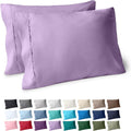 BareHome Bare Home Microfiber Pillow Cases - King Size Set of 2 - Cooling Pillowcases - Double Brushed - Lavender Pillowcases 2 Pack - Easy…