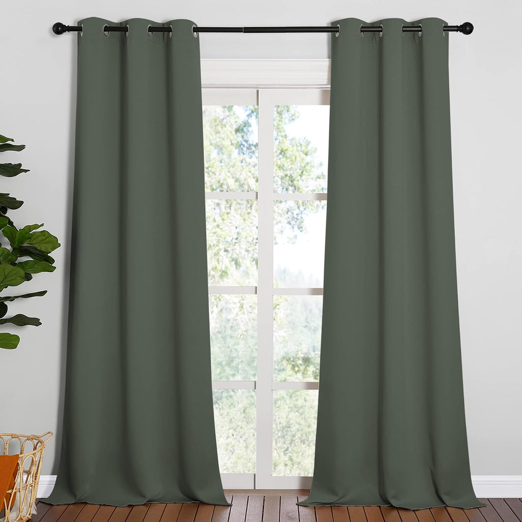 NICETOWN Room Darkening Curtain Panels - Toddler Boy Bedroom Drapes with Grommet Top, Energy Smart Window Treatment Curtains(Dark…