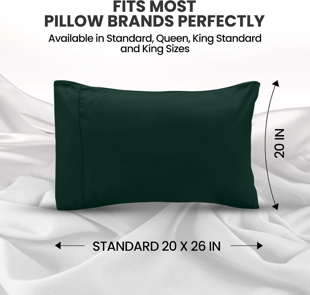 Utopiabedding Utopia Bedding Standard Pillow Cases - 2 Pack - Envelope Closure - Soft Brushed Microfiber Fabric - Shrinkage and Fade Resist…