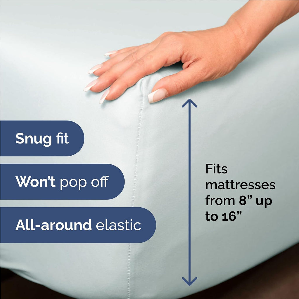 King Size 4 Piece Sheet Set - Comfy Breathable & Cooling Sheets - Hotel Luxury Bed Sheets for Women & Men - Deep Pockets, Easy-Fit, Extra…