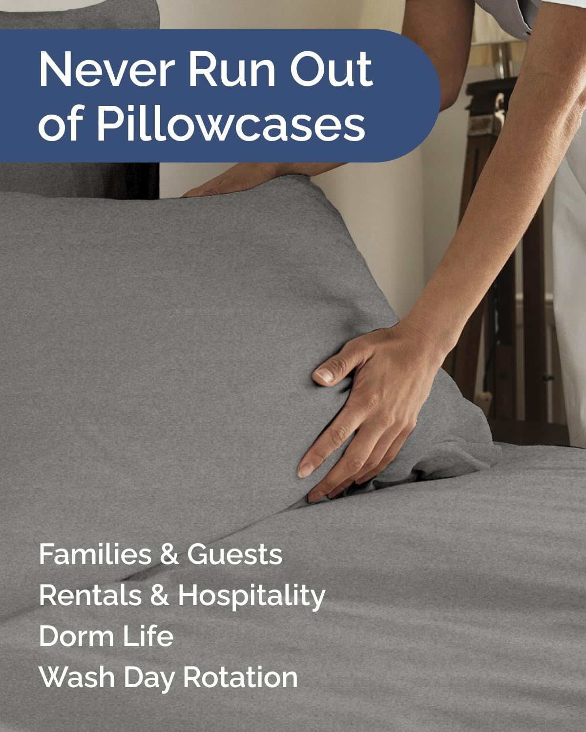 King Standard Pillow Cases Set of 6 - Ultra Soft Hotel Quality Pillowcase Covers - Comfy & Wrinkle Free - Shrink & Fade Resistant…