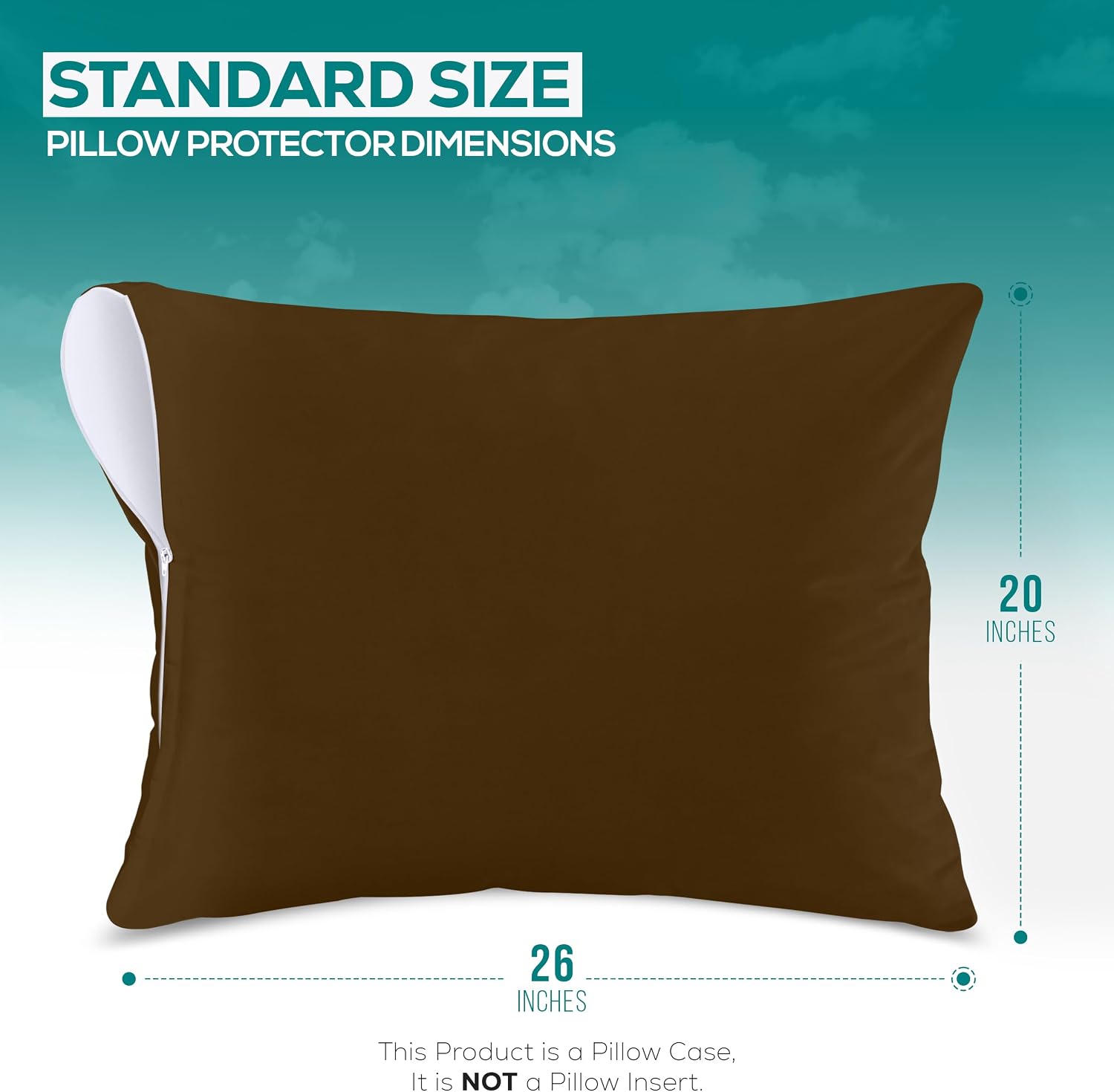 Utopiabedding Utopia Bedding 100% Waterproof Pillow Protectors with Zipper Standard Size (Set of 2), Bed Bug and Dust Mite Proof Zippered P…