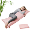 MR&HM Cooling Body Pillow Case 20"x54", Body Pillow Cover for Hot Sleepers, Breathable & Moisture Wicking, Silky Soft Envelope Long Pi…