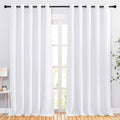 NICETOWN White Room Darkening Draperies and Curtains - Home Fashion Energy Saving Grommet Top Room Darkening Drape Panels for Bedroom…